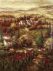 Tuscan Canvas Paintings - Tuscan Village